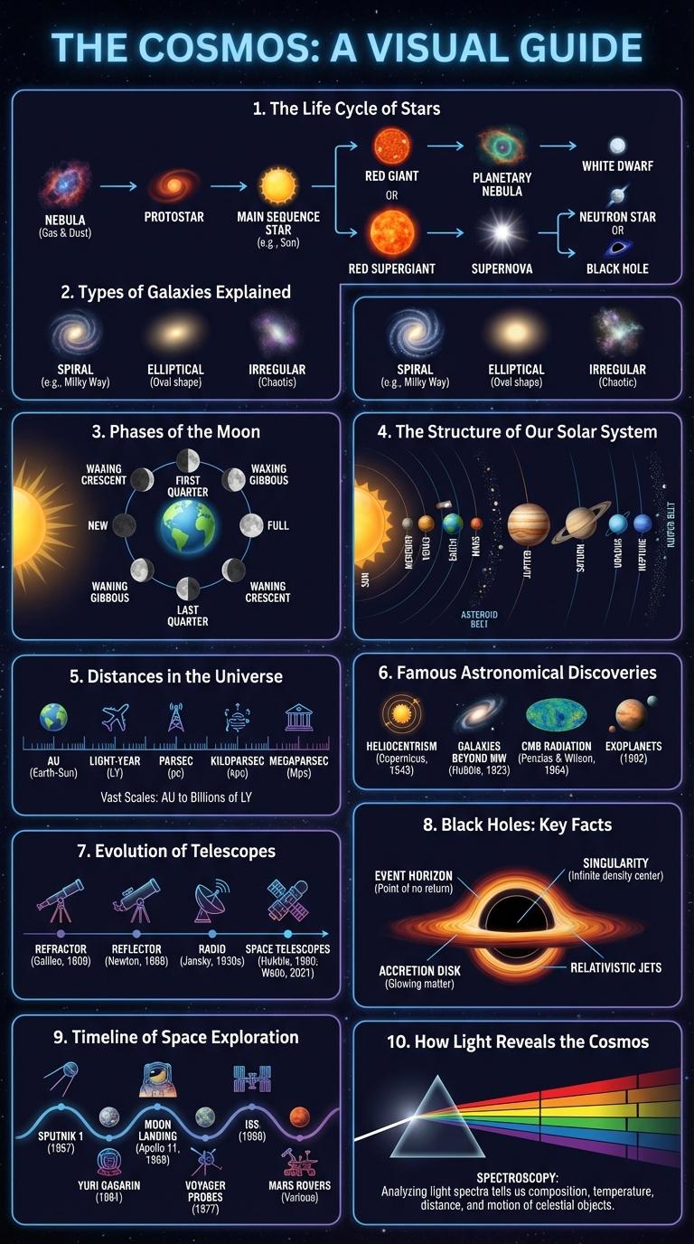 Infographic on Astronomy: Exploring the Wonders of the Universe