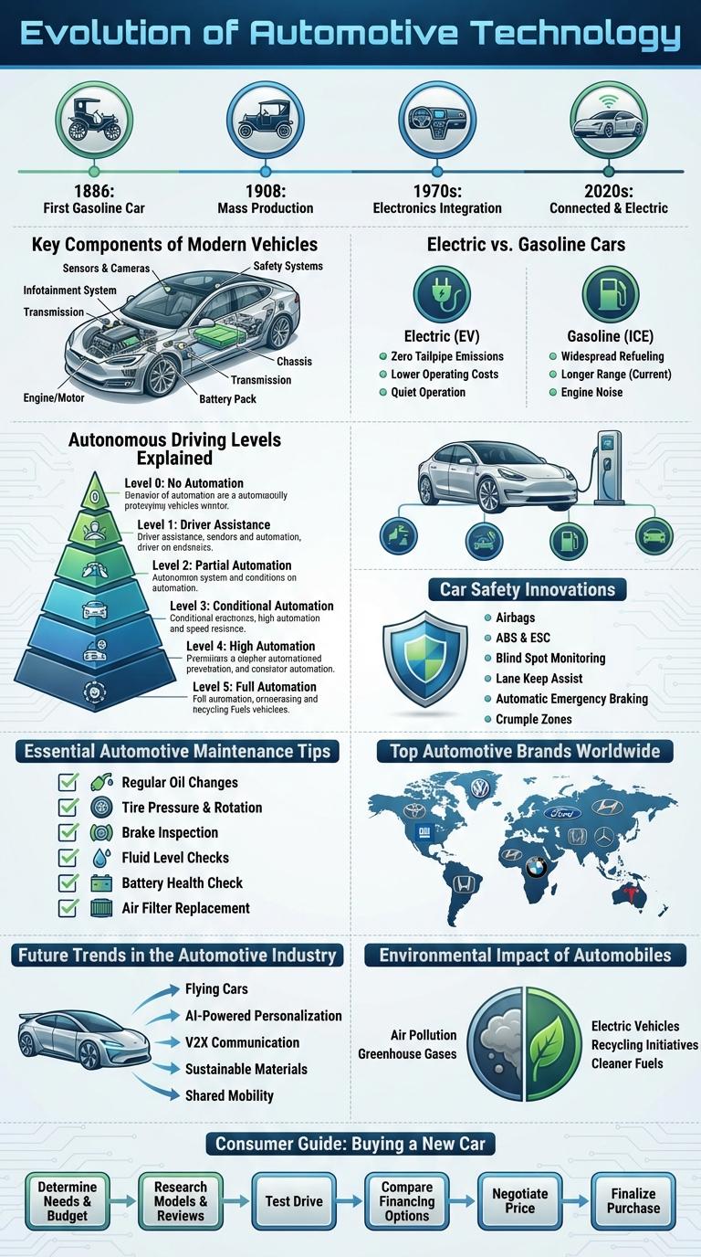 Automotive Industry Infographic: Key Trends and Innovations