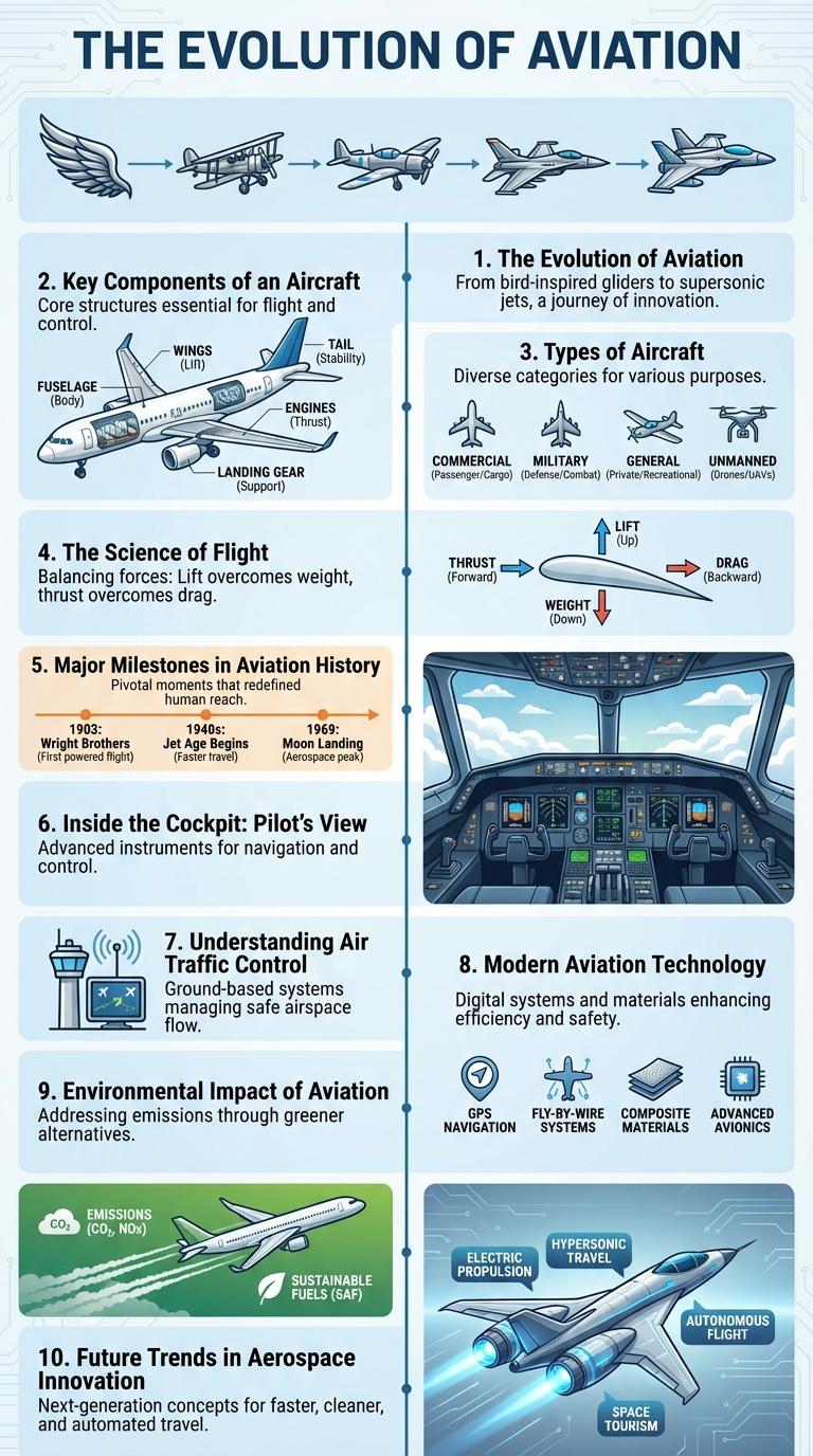 A Comprehensive Infographic on Aviation: Key Facts and Figures