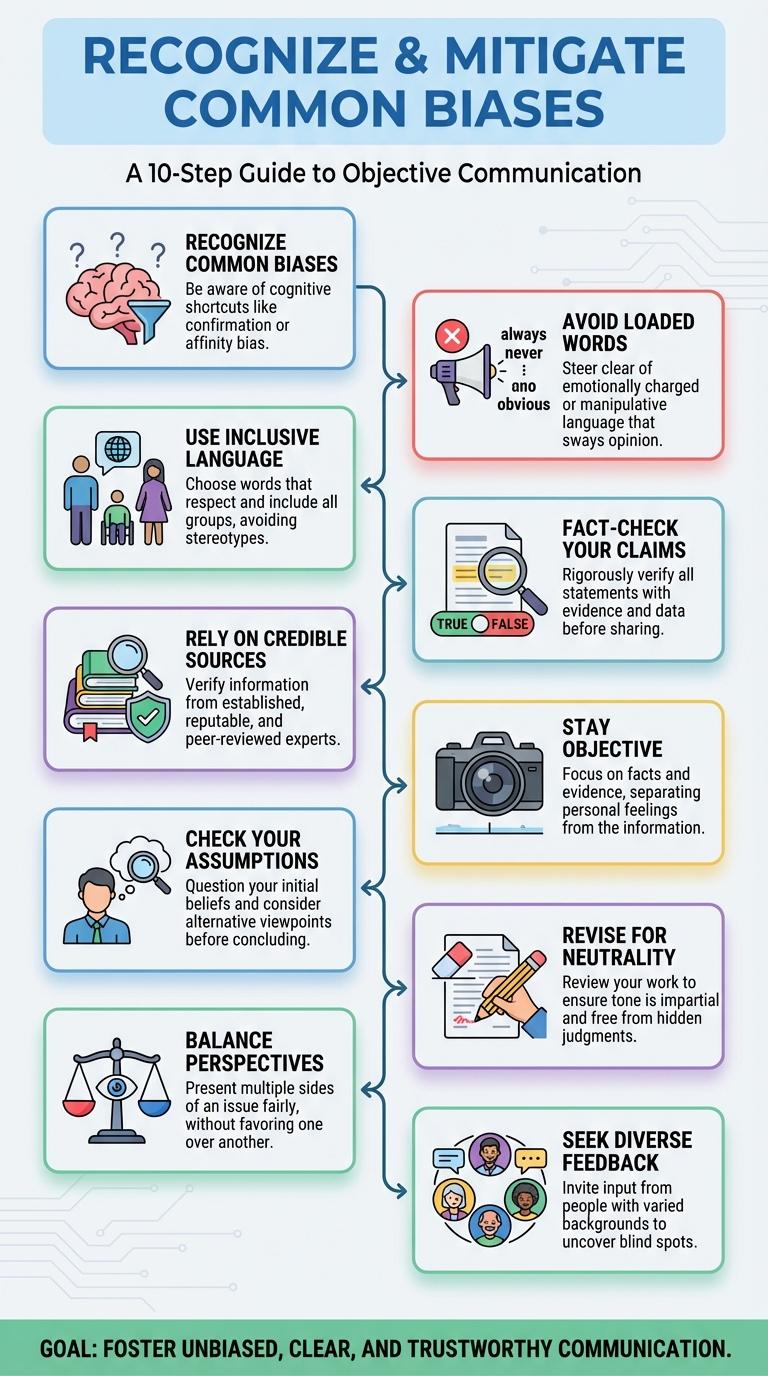 Infographic: Tips on How to Avoid Biased Writing