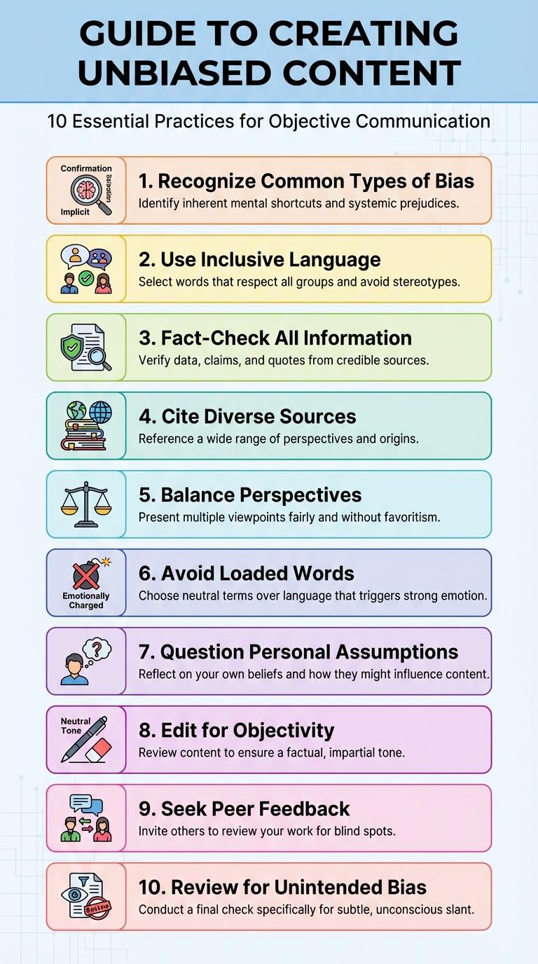 Infographic: How to Avoid Biased Writing