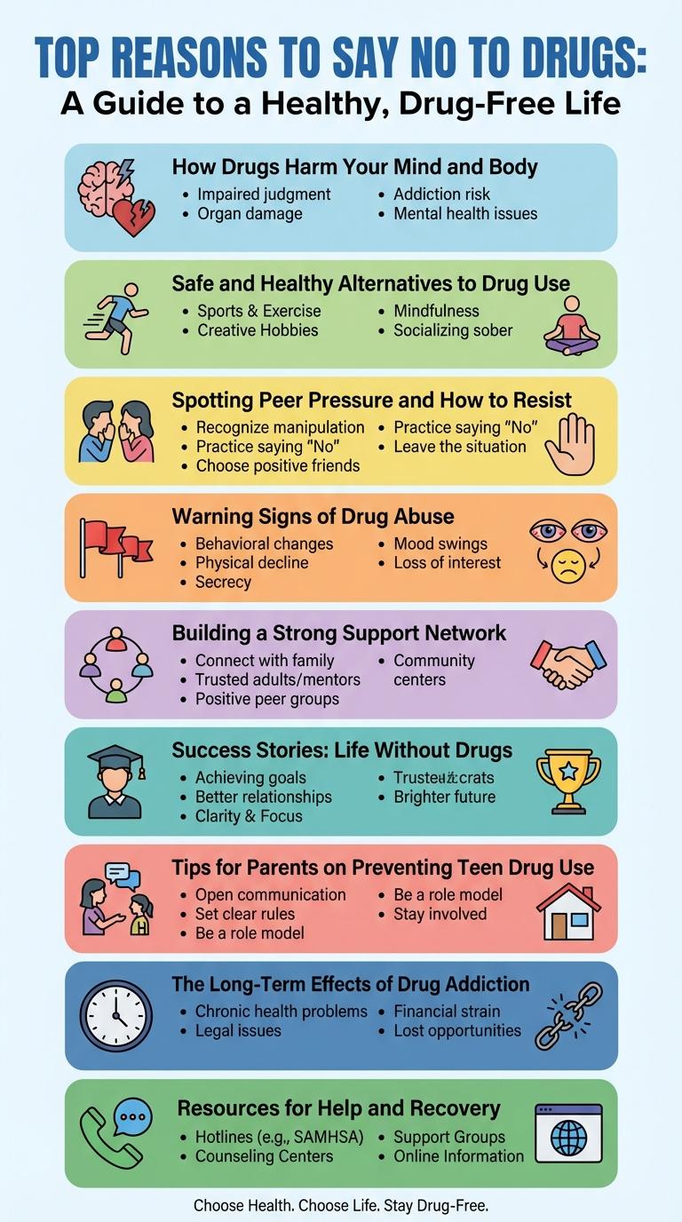 Infographic: How to Avoid Drugs and Make Healthy Choices
