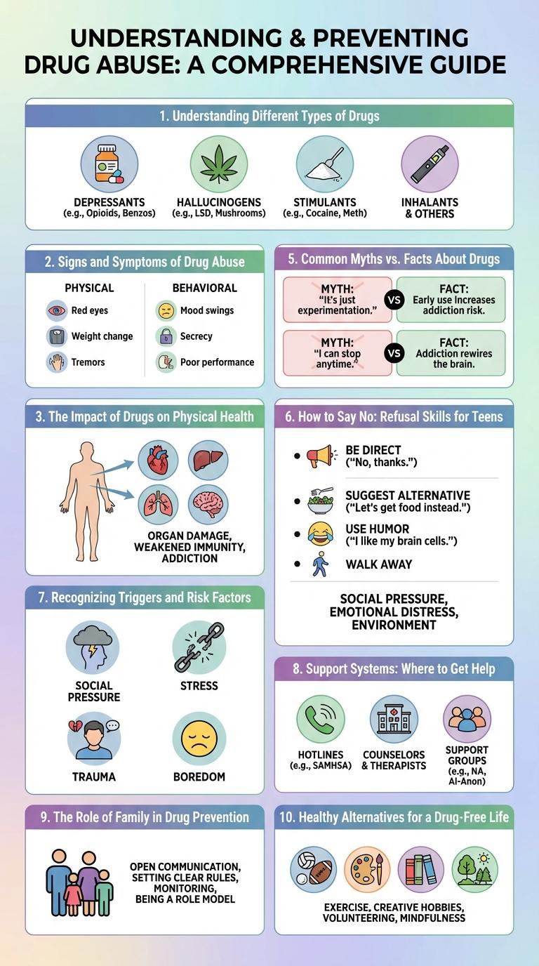 Infographic on Drug Awareness and Prevention