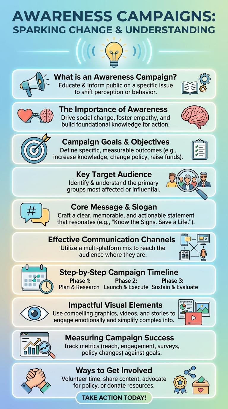 Infographic on Raising Awareness Through Campaigns