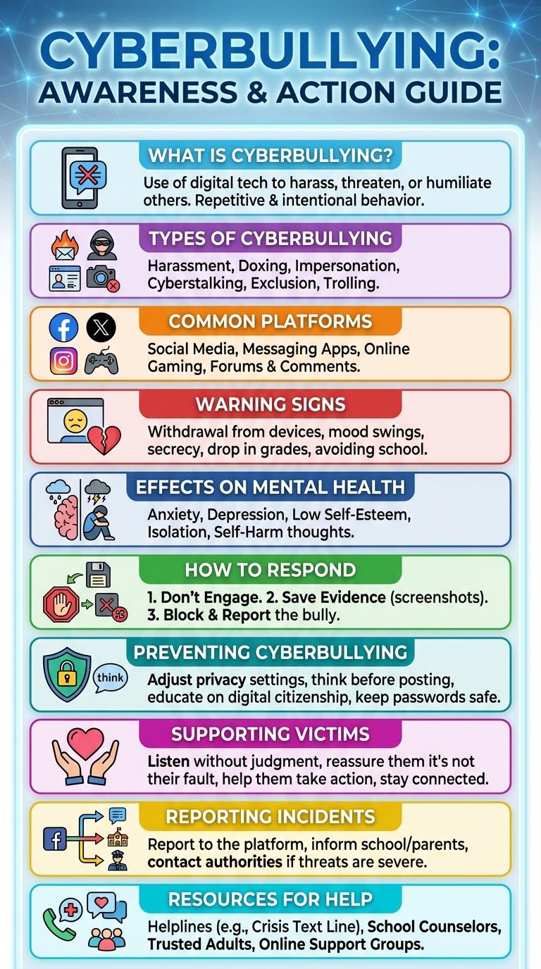 Infographic on Cyberbullying Awareness