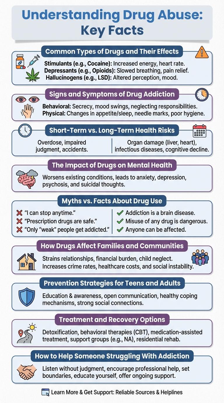 Infographic on Drug Awareness: Key Facts and Prevention Tips