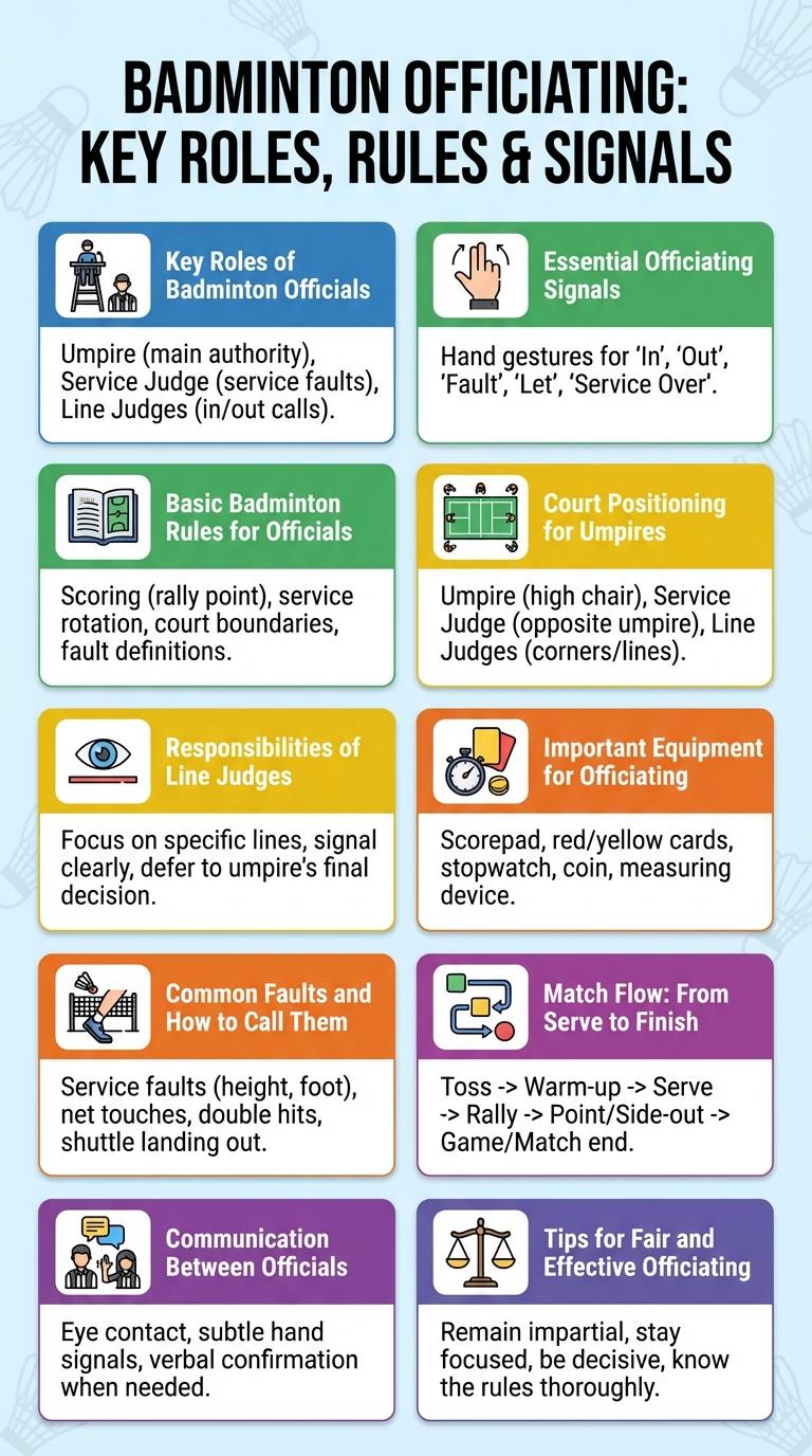 Infographic: Essential Guide to Badminton Officiating