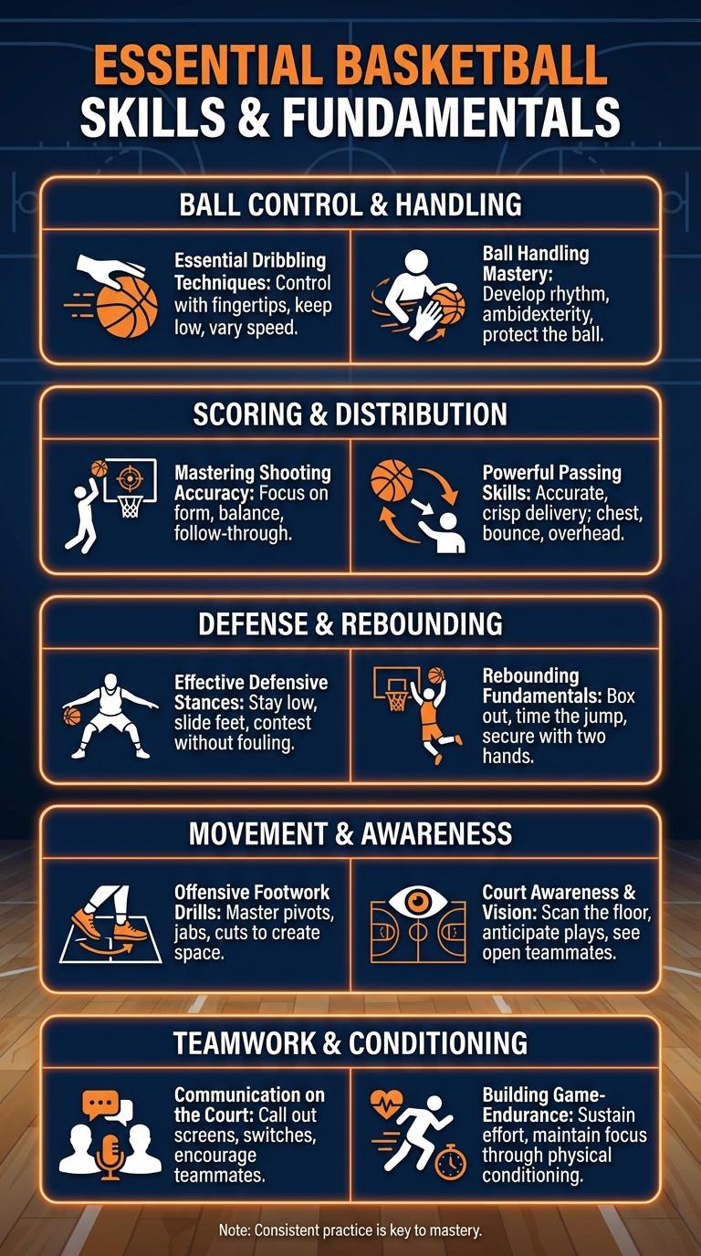 Infographic: Essential Basketball Skills for Every Player