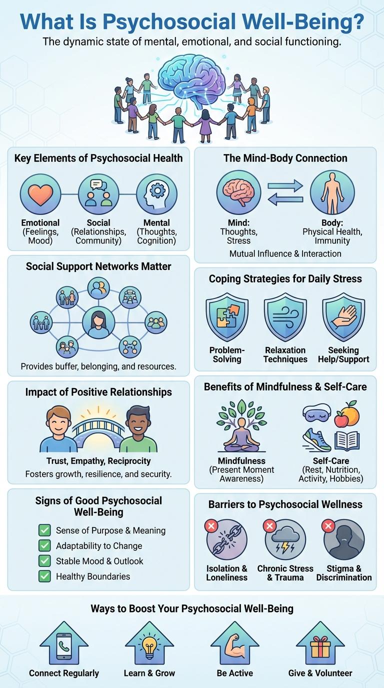 Infographic on Psychosocial Well-Being