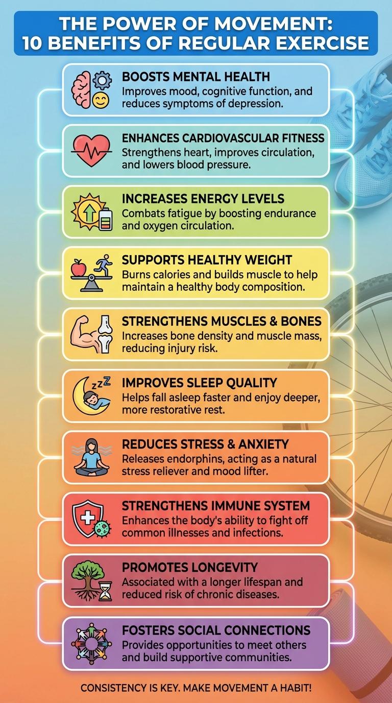 Infographic: The Benefits of Exercise