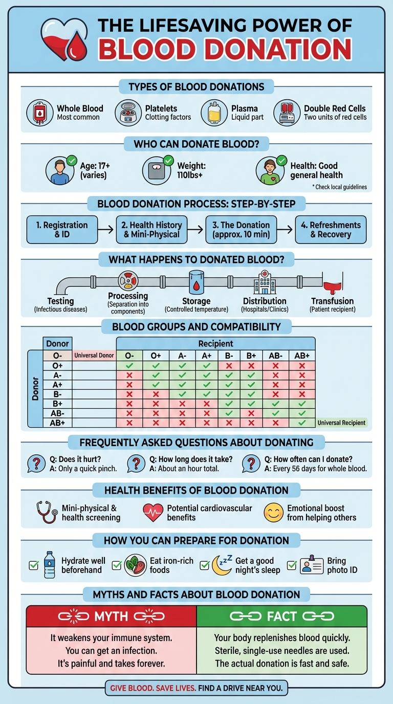 Informative Infographic About Blood Donation