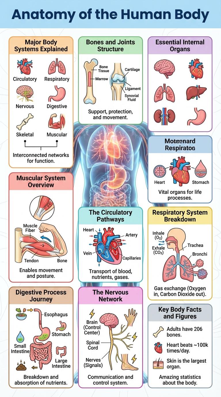 An Informative Infographic About the Human Body