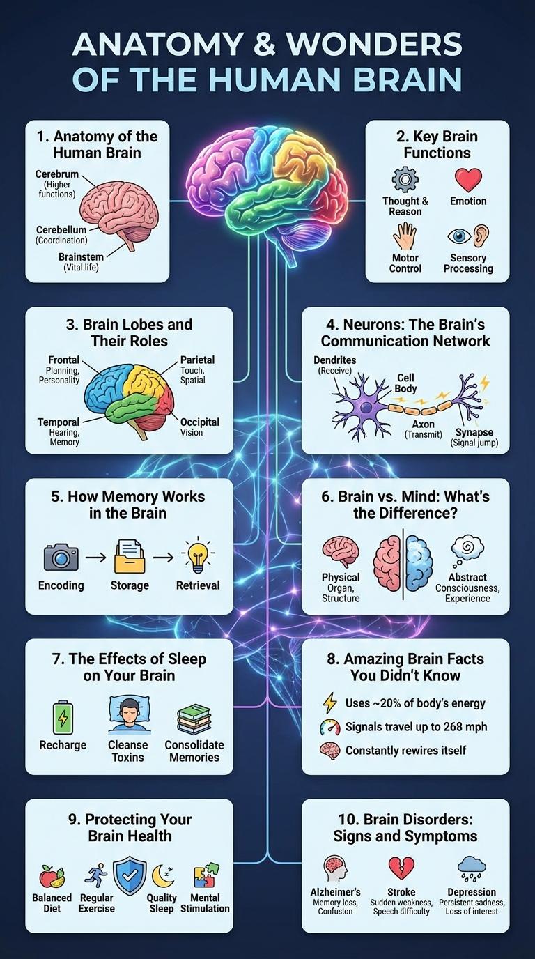 Infographic About the Human Brain