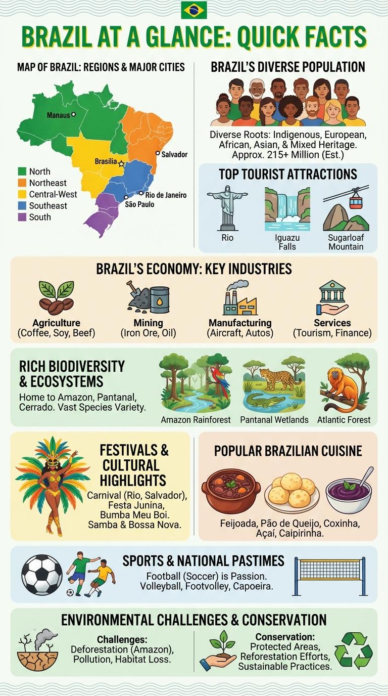 Infographic About Brazil: Key Facts and Insights