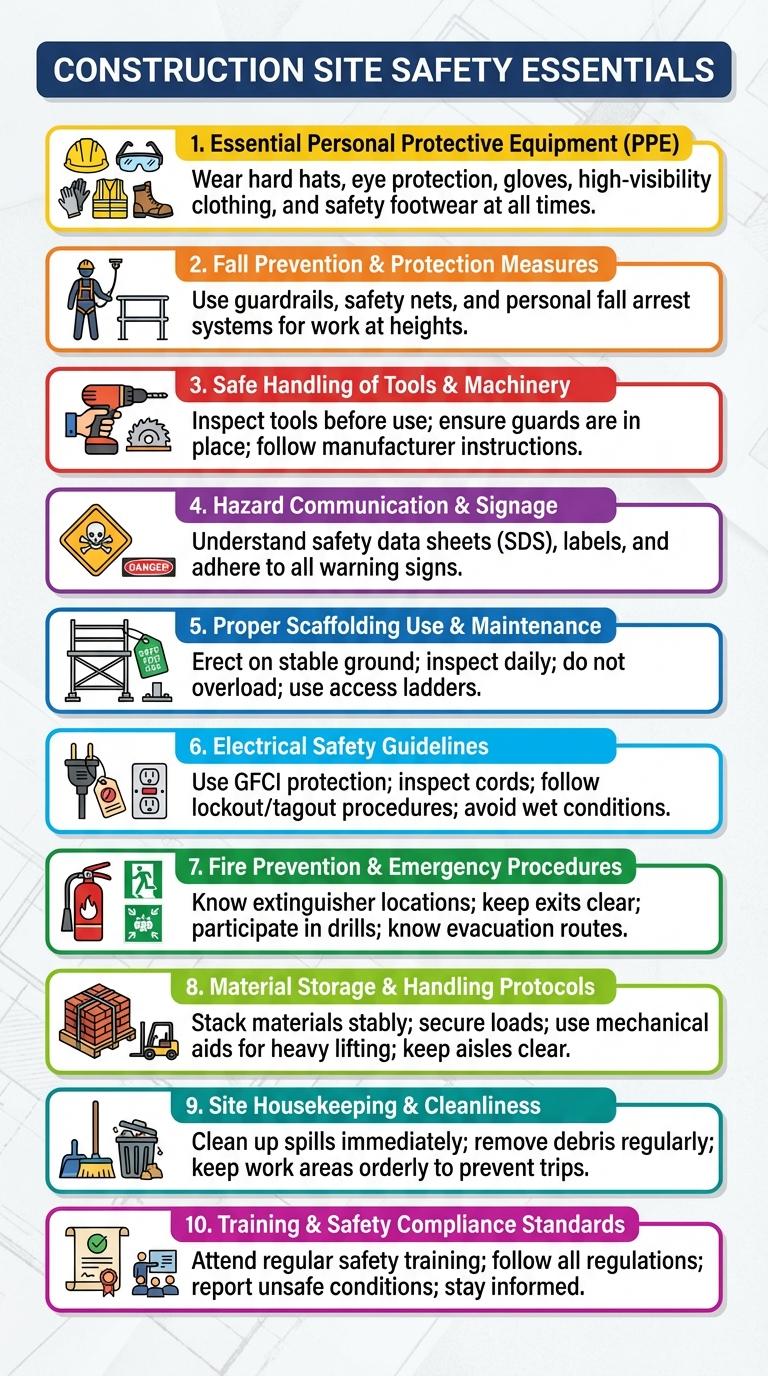 Infographic: Essential Safety Practices in Building Construction
