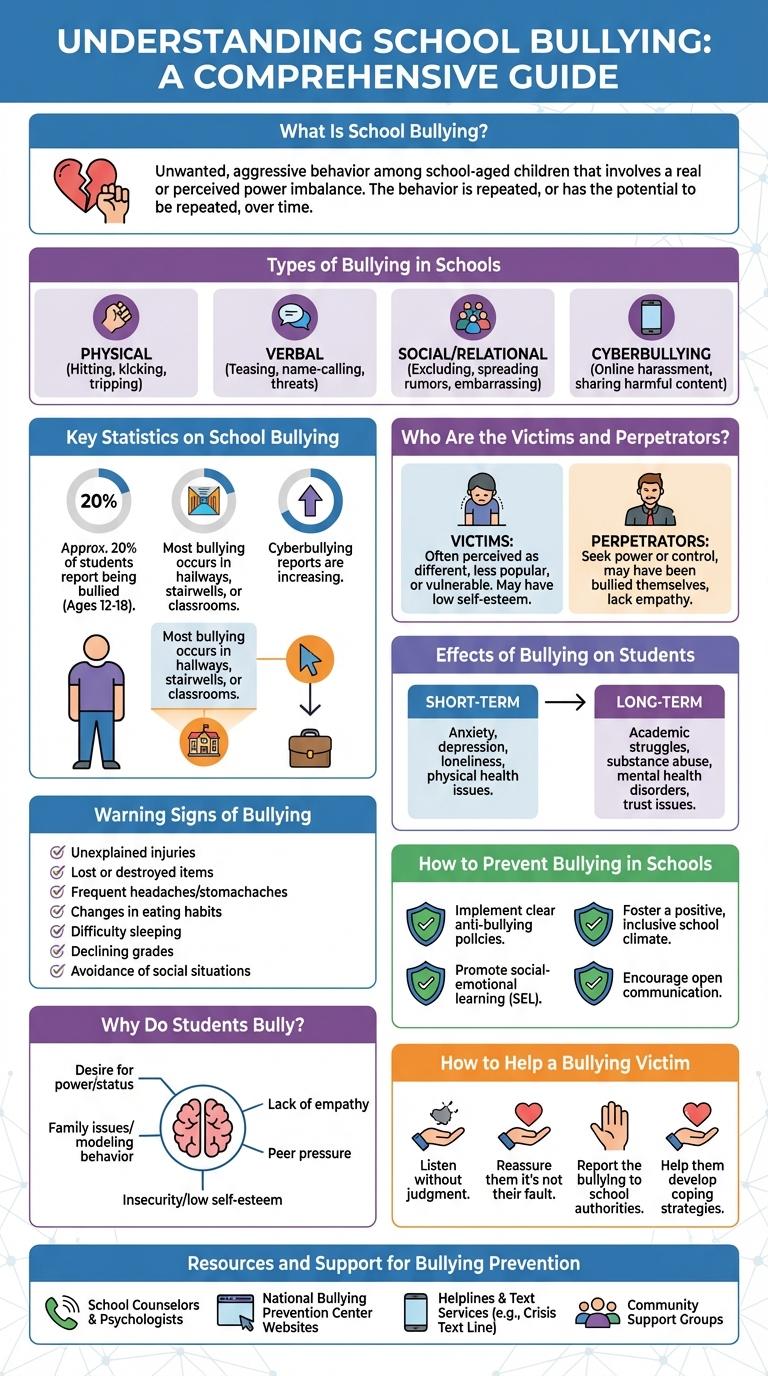 Infographic: Understanding and Addressing Bullying in Schools
