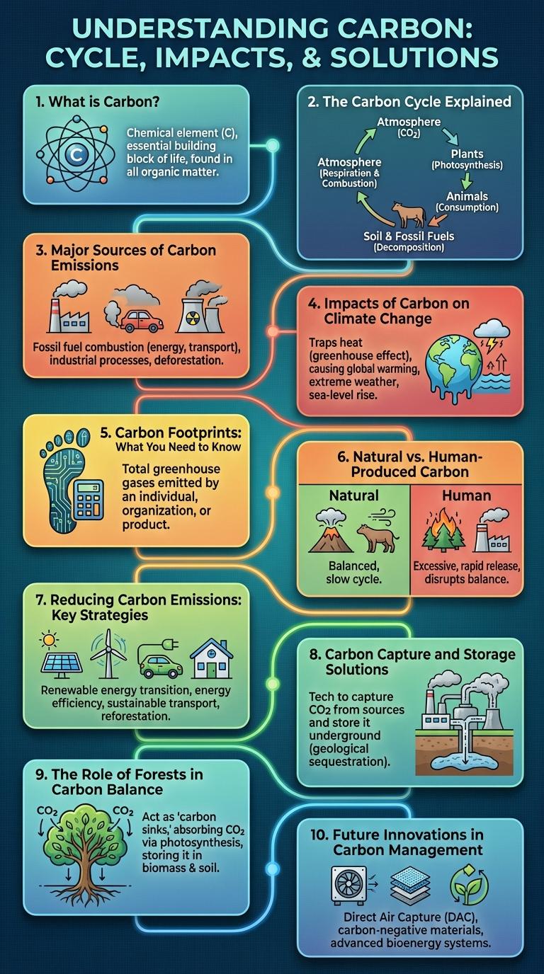 Informative Infographic About Carbon: Key Facts and Insights