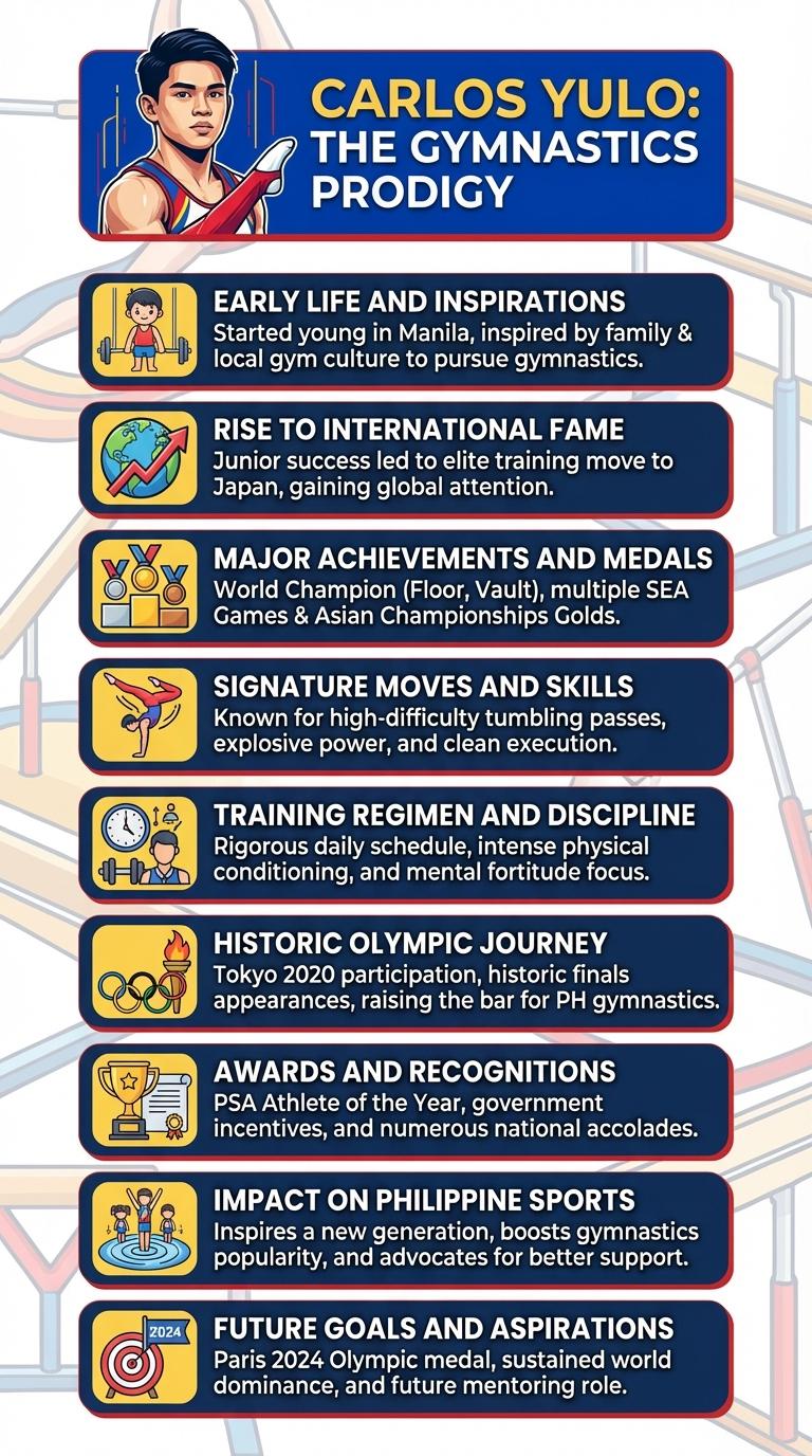 Infographic: Highlights of Carlos Yulo's Gymnastics Career