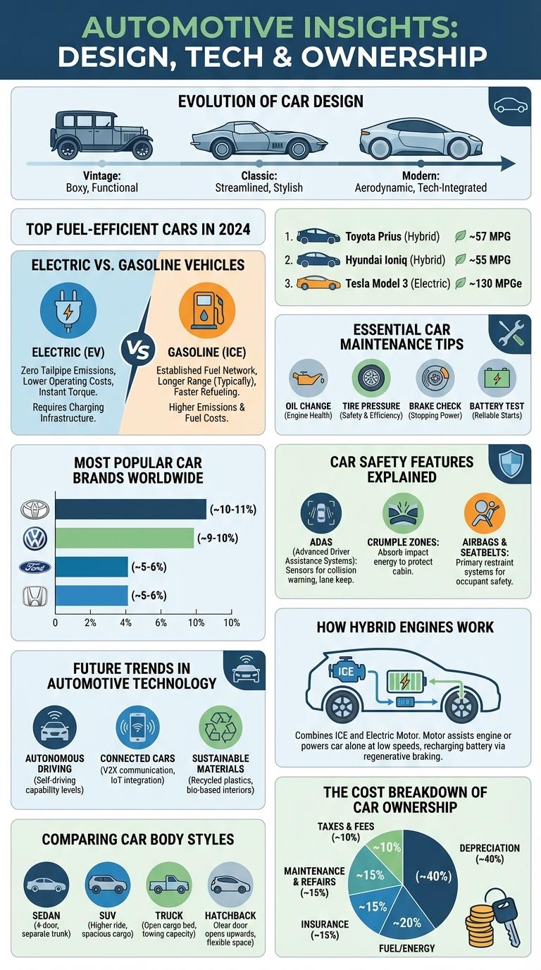 Infographic: A Comprehensive Guide to Cars