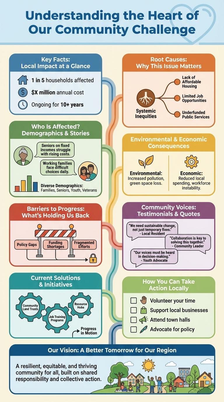 Infographic Highlighting a Local or Regional Cause or Issue
