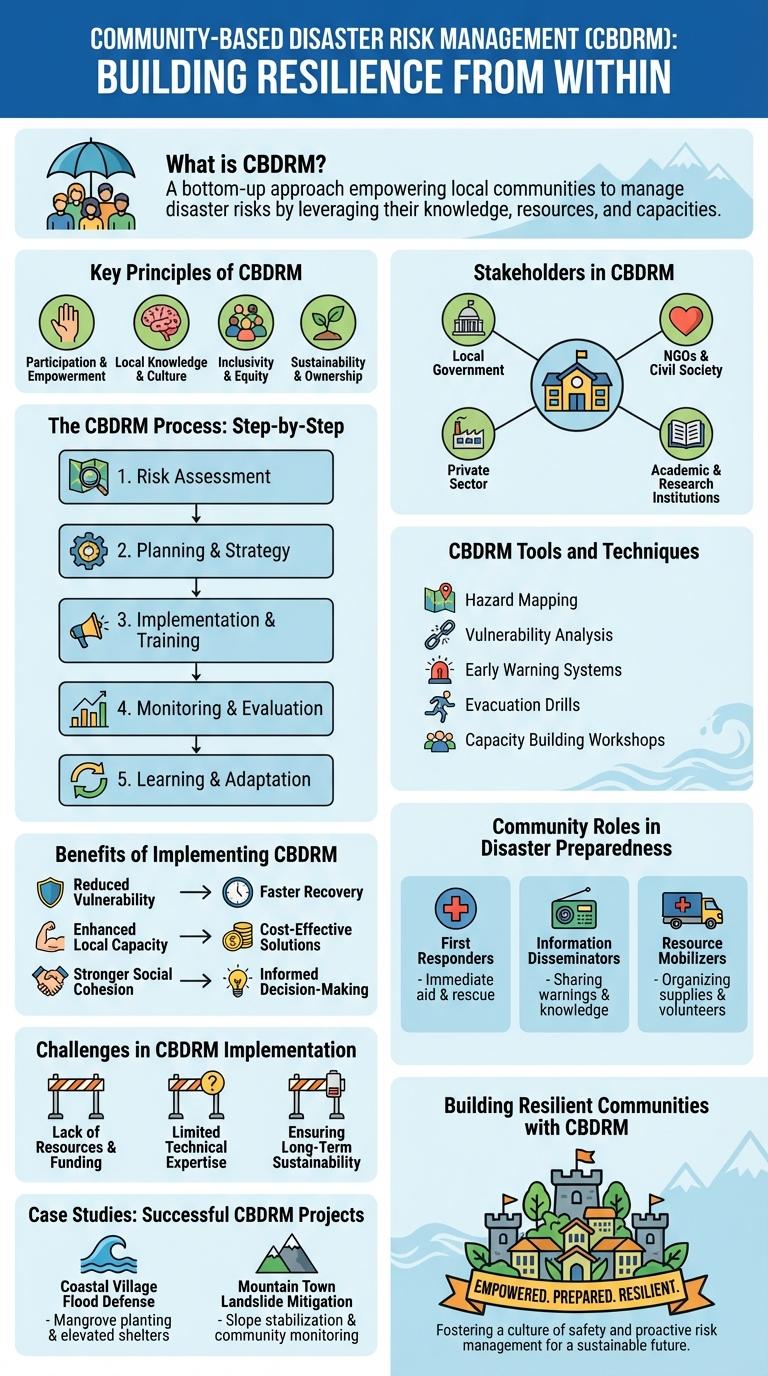 Infographic About Community-Based Disaster Risk Management (CBDRM)