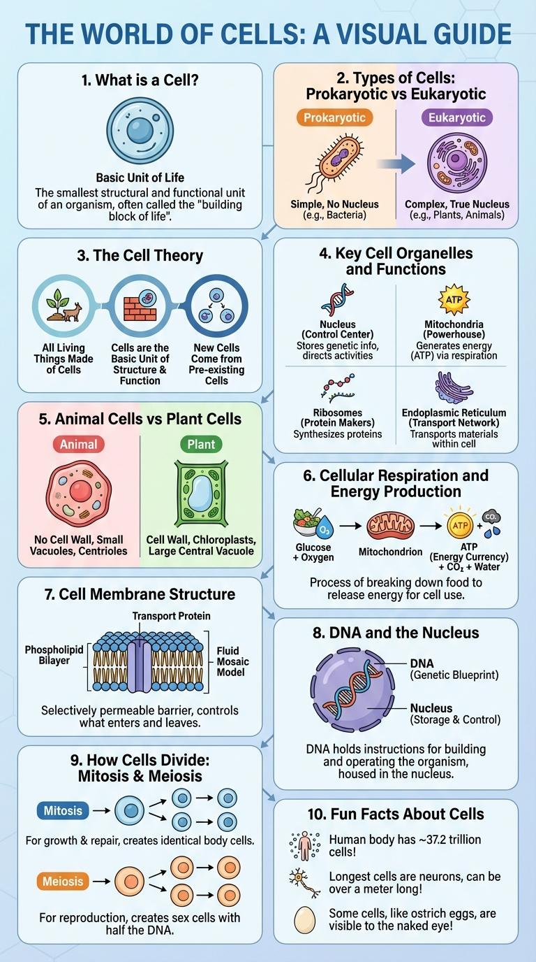 Informative Infographic: Exploring the Structure and Function of a Cell