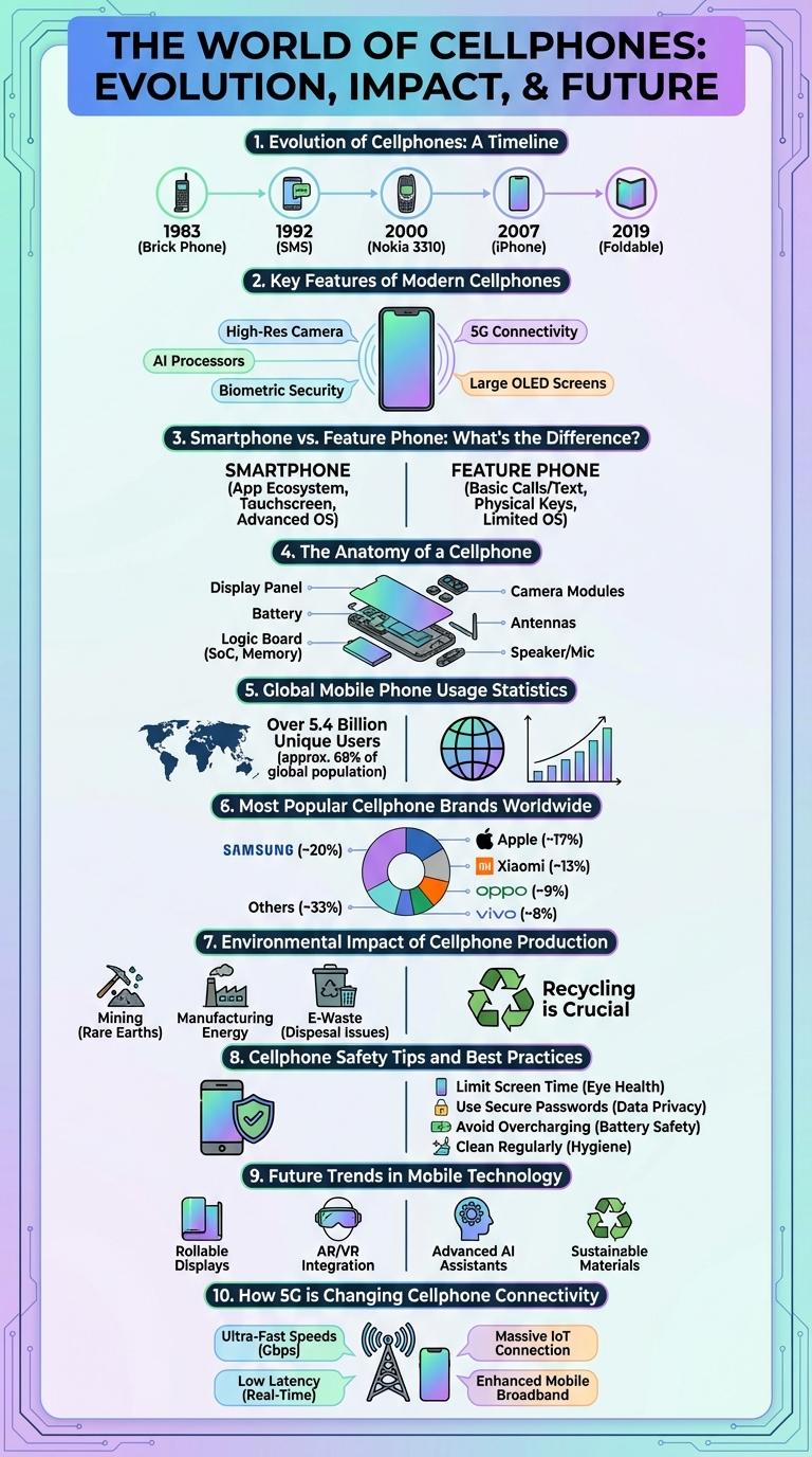 Infographic About Cell Phones