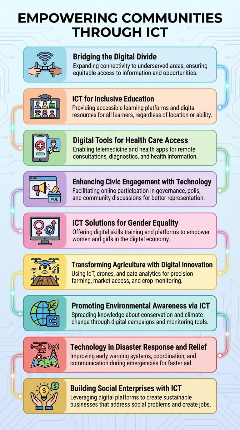 Infographic: How ICT Drives Social Change