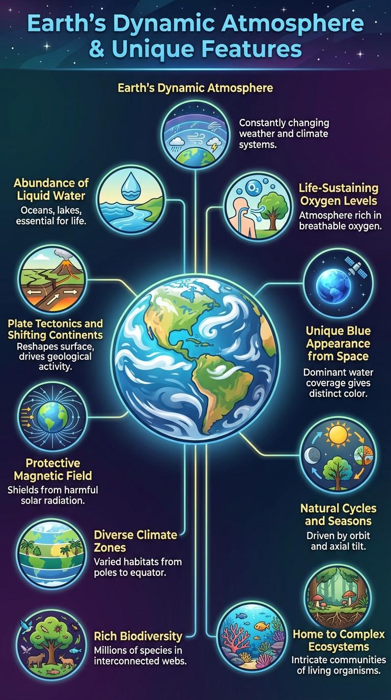 Infographic: Unique Characteristics of Earth
