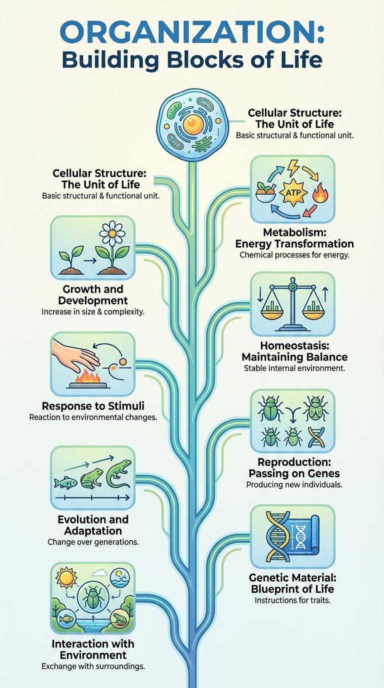 Infographic: Key Characteristics of Life
