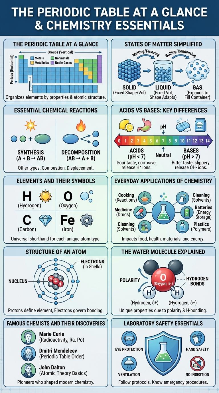 Infographic About Chemistry: Key Concepts and Facts