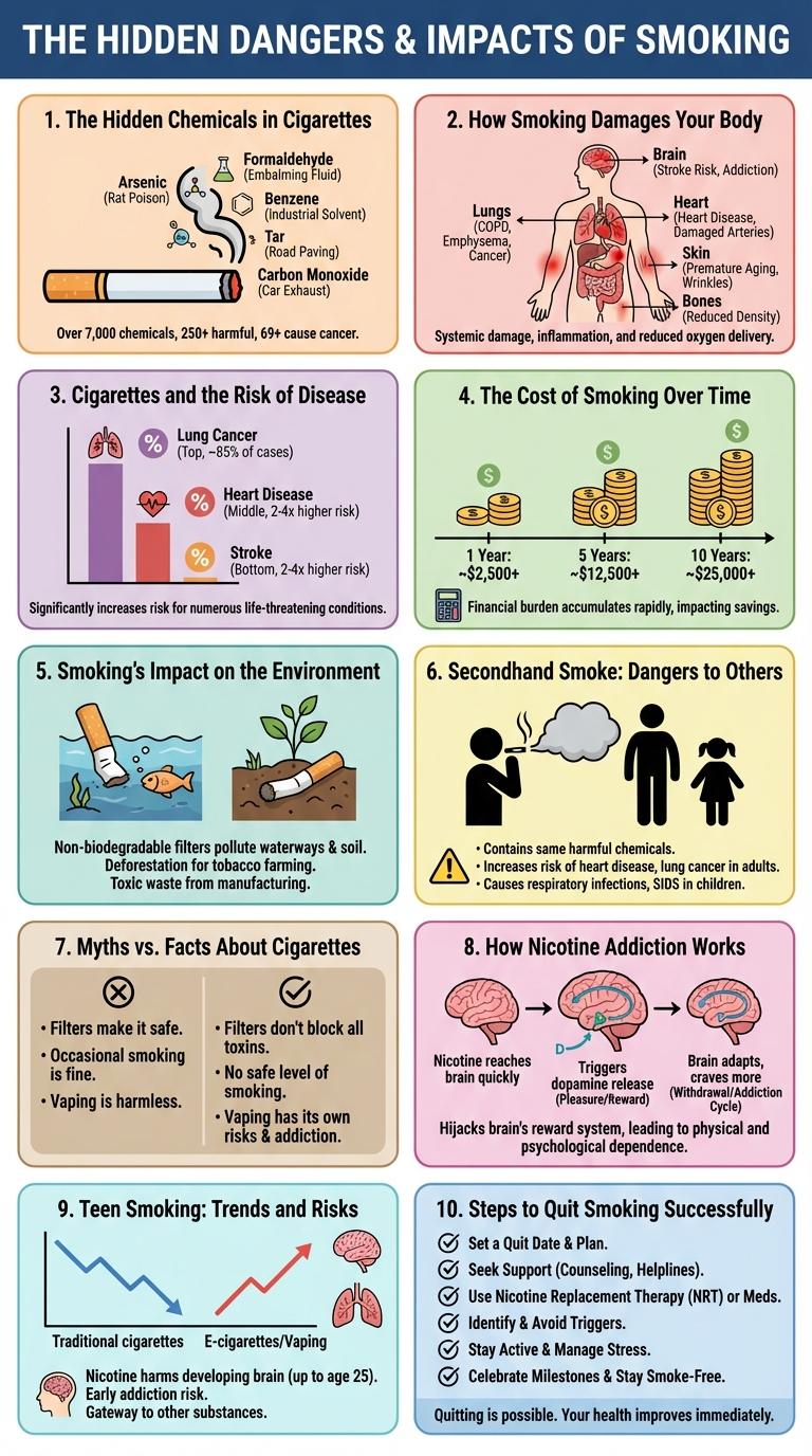 Infographic: The Impact of Cigarettes on Health