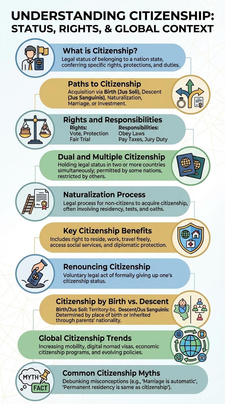 Infographic About Citizenship: Key Facts and Information