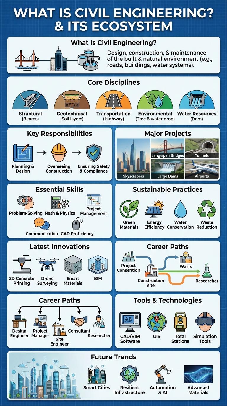 Infographic on Civil Engineering: Key Facts and Insights