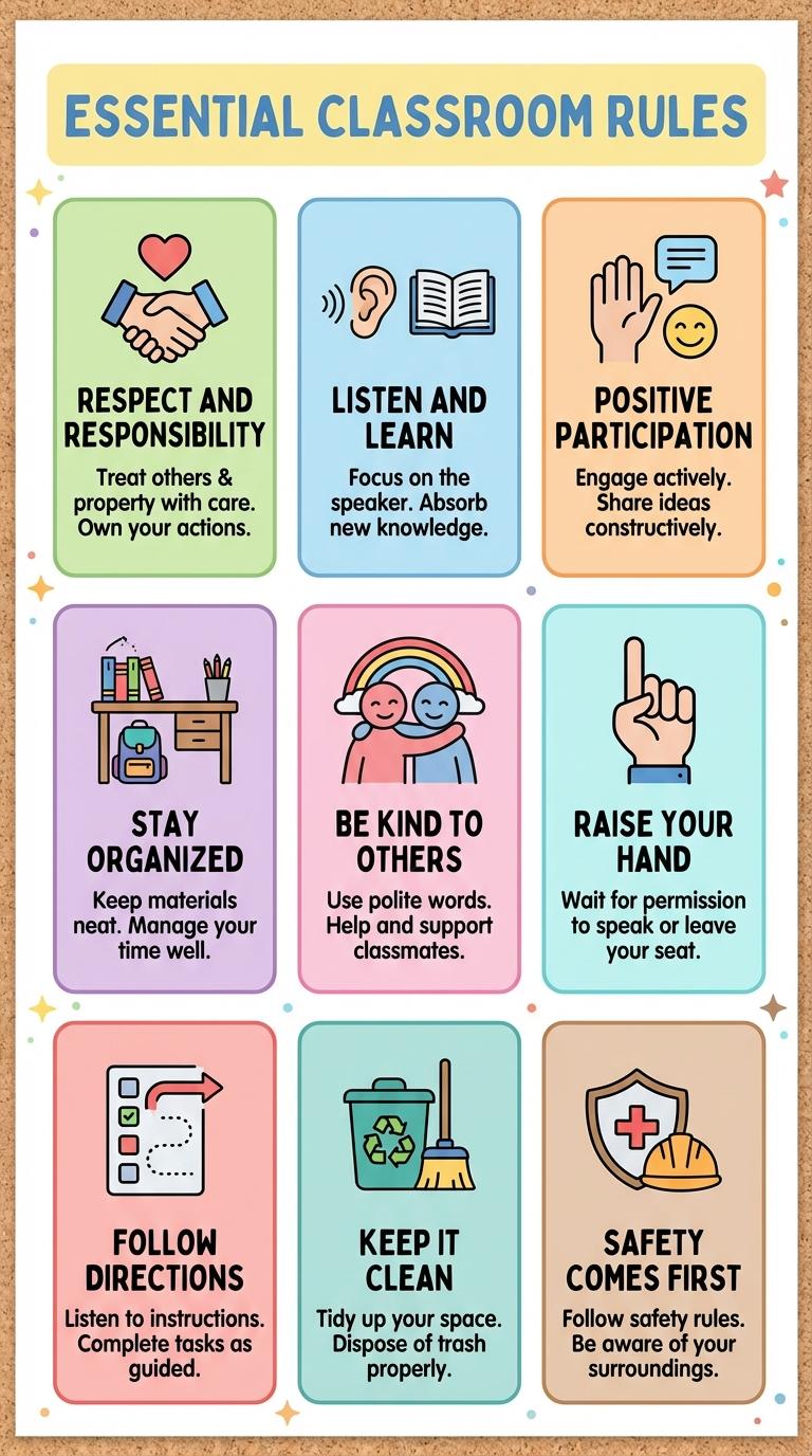 Infographic: Essential Classroom Rules for a Positive Learning Environment