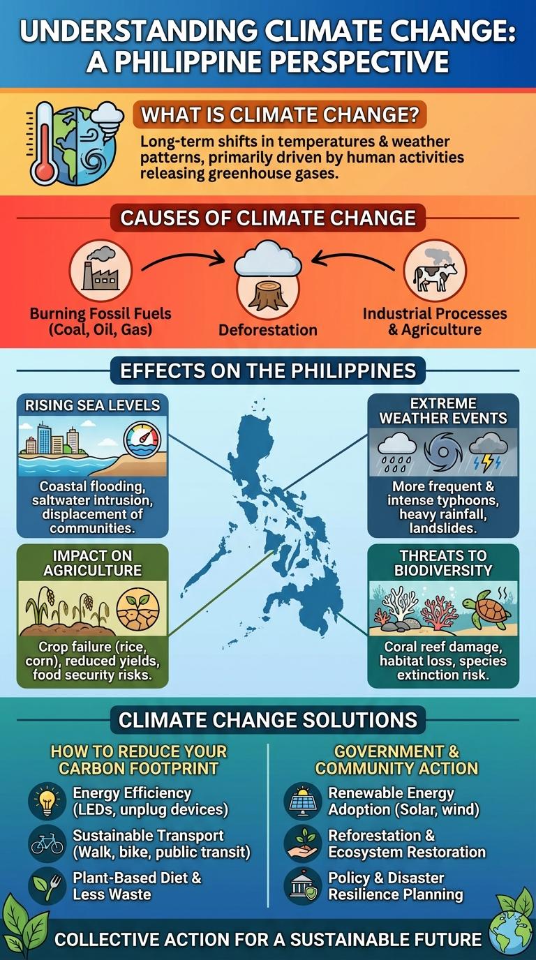 Infographic tungkol sa Pagbabago ng Klima (Climate Change)