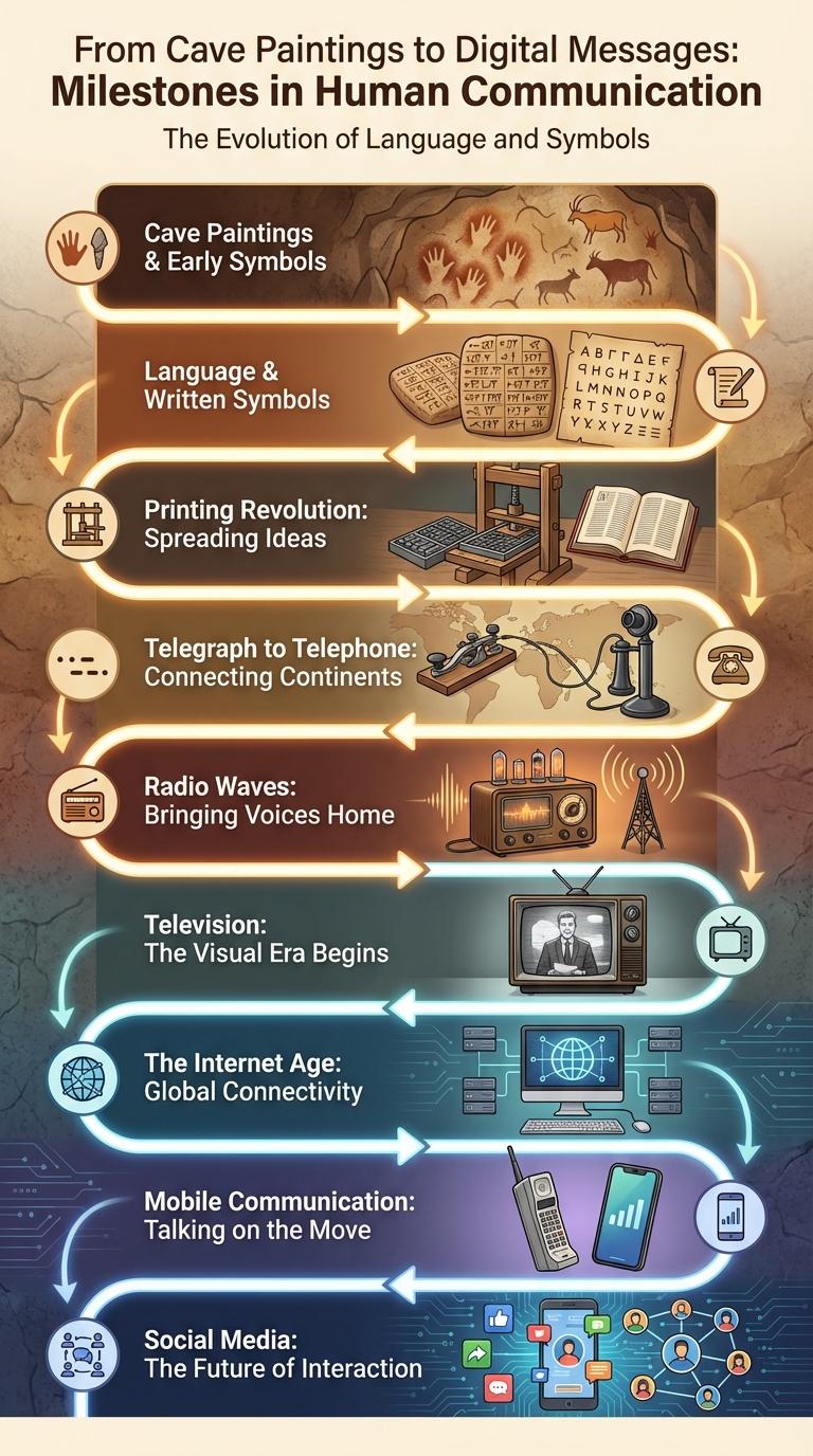 Infographic: The Evolution of Communication Through the Ages