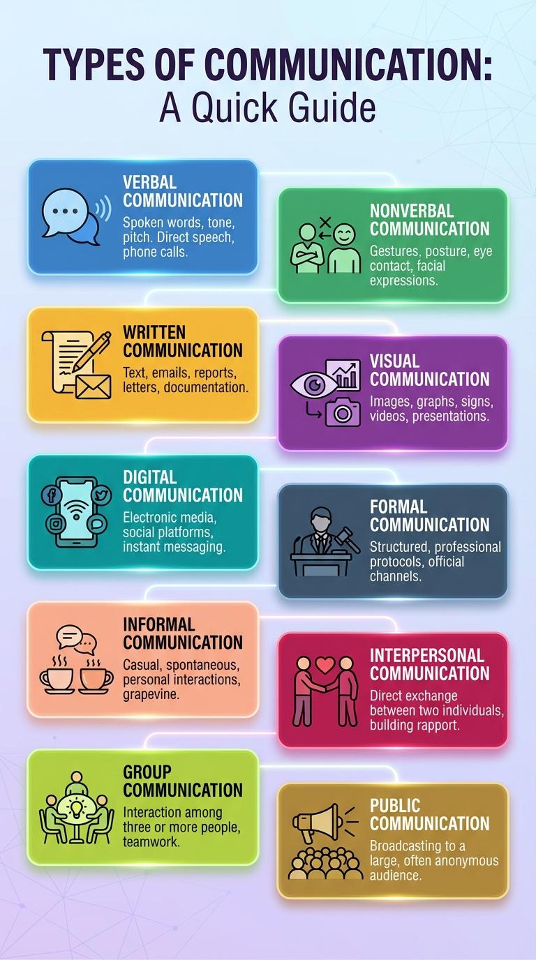 Infographic: Types of Communication Explained