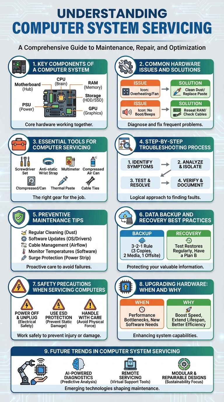 Infographic on Computer System Servicing