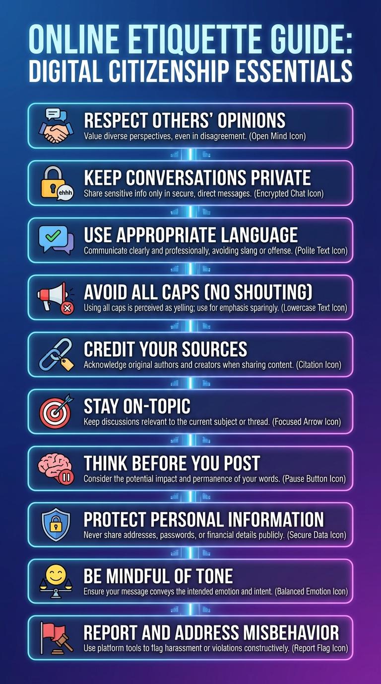 Infographic: Core Rules of Netiquette