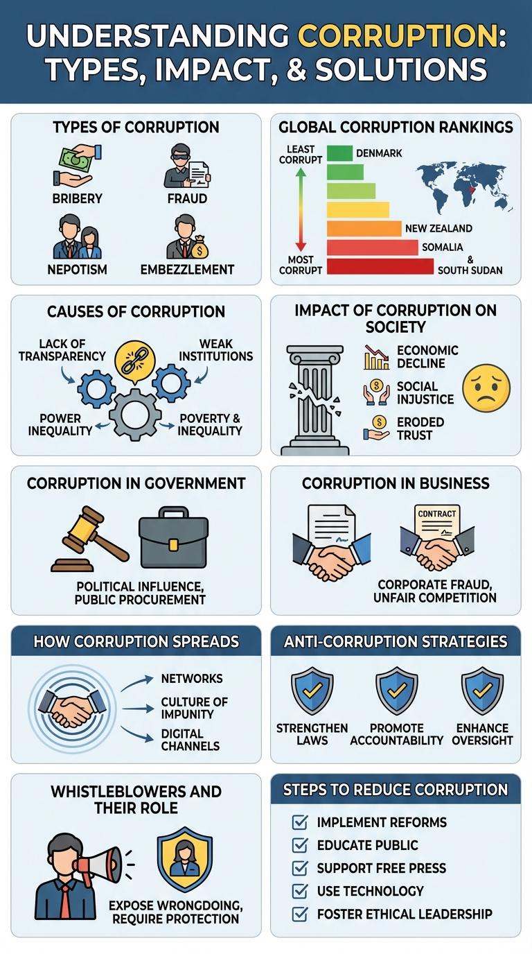 Infographic on Corruption: Key Facts and Statistics