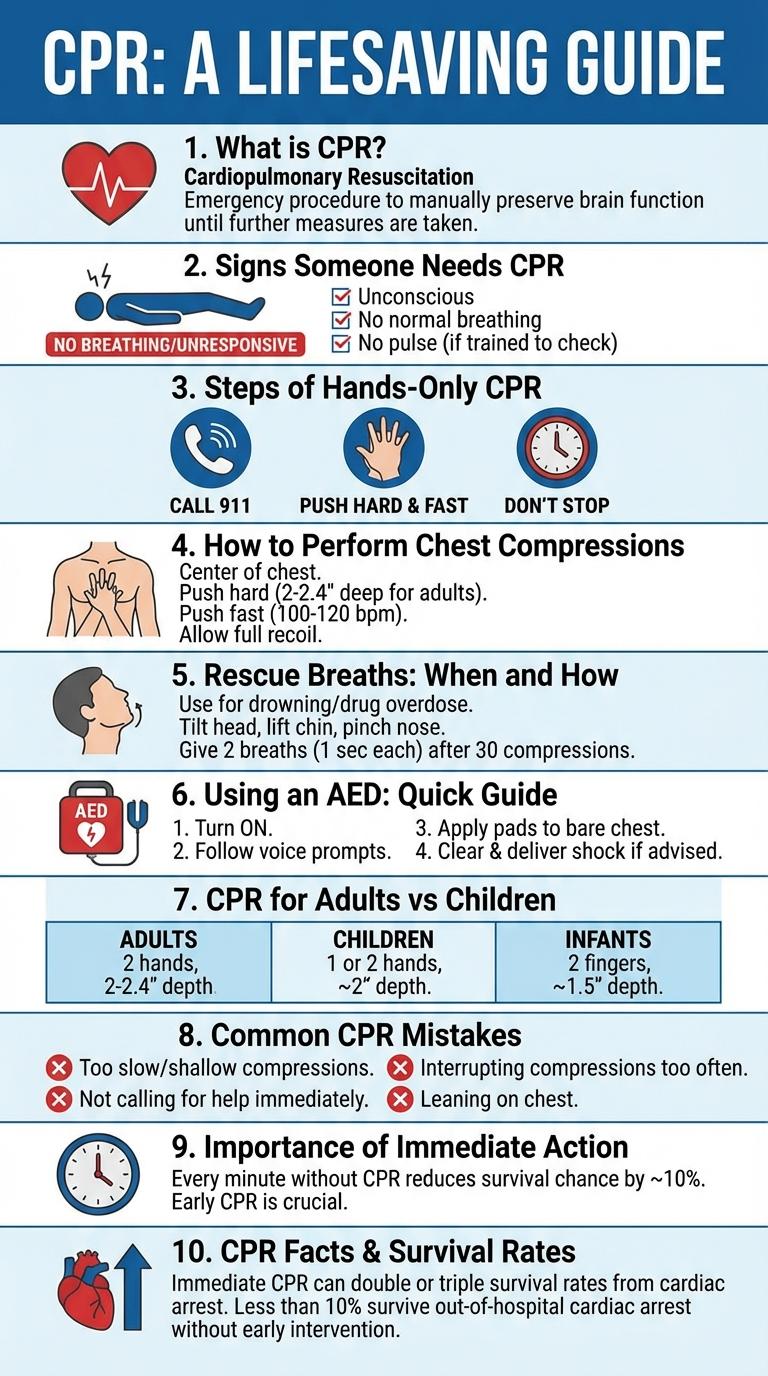 CPR Infographic: Essential Steps for Saving Lives