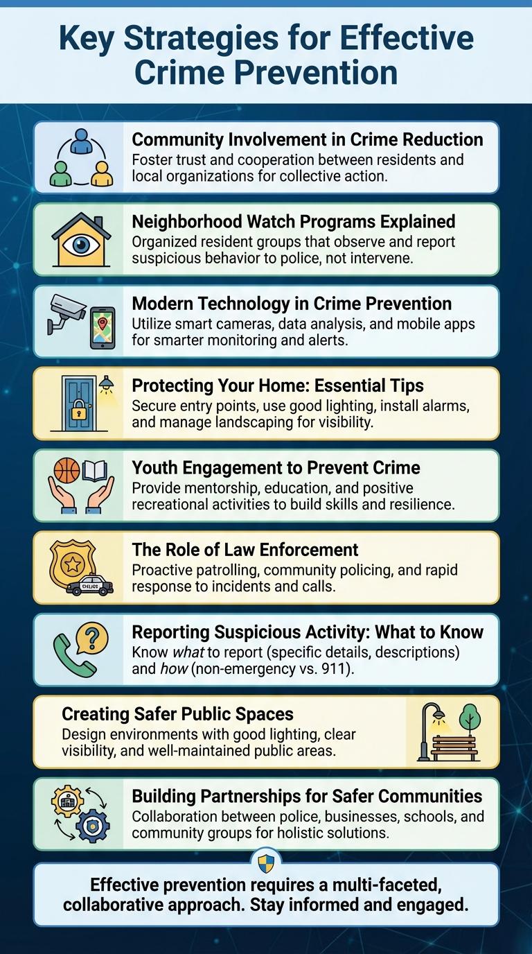 Infographic on Effective Crime Prevention Strategies