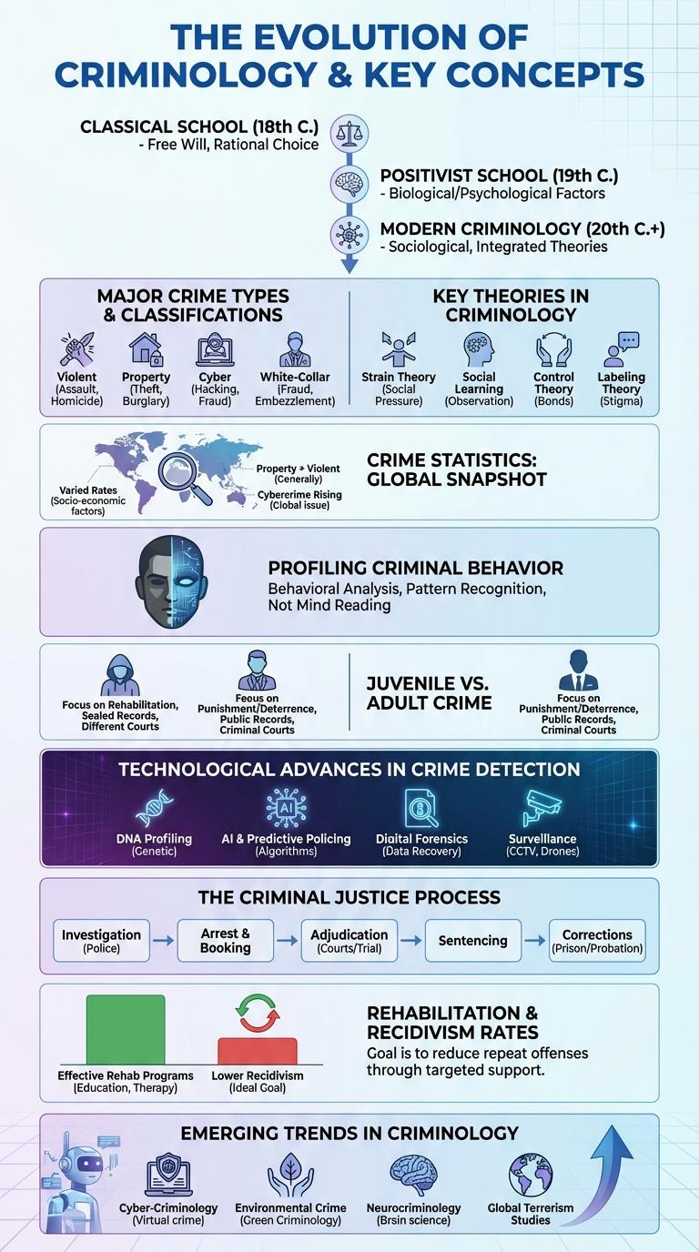 Infographic: Key Concepts and Trends in Criminology