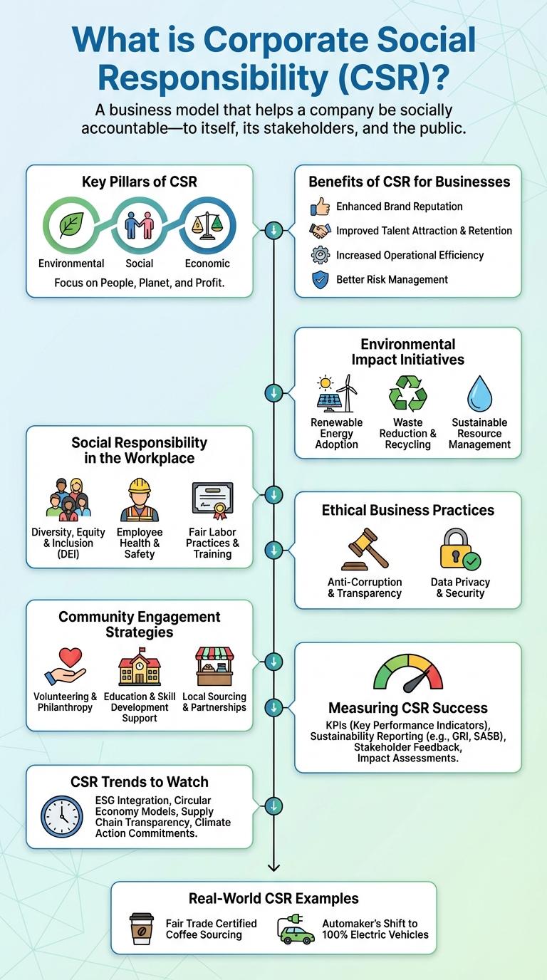 Infographic About Corporate Social Responsibility (CSR)