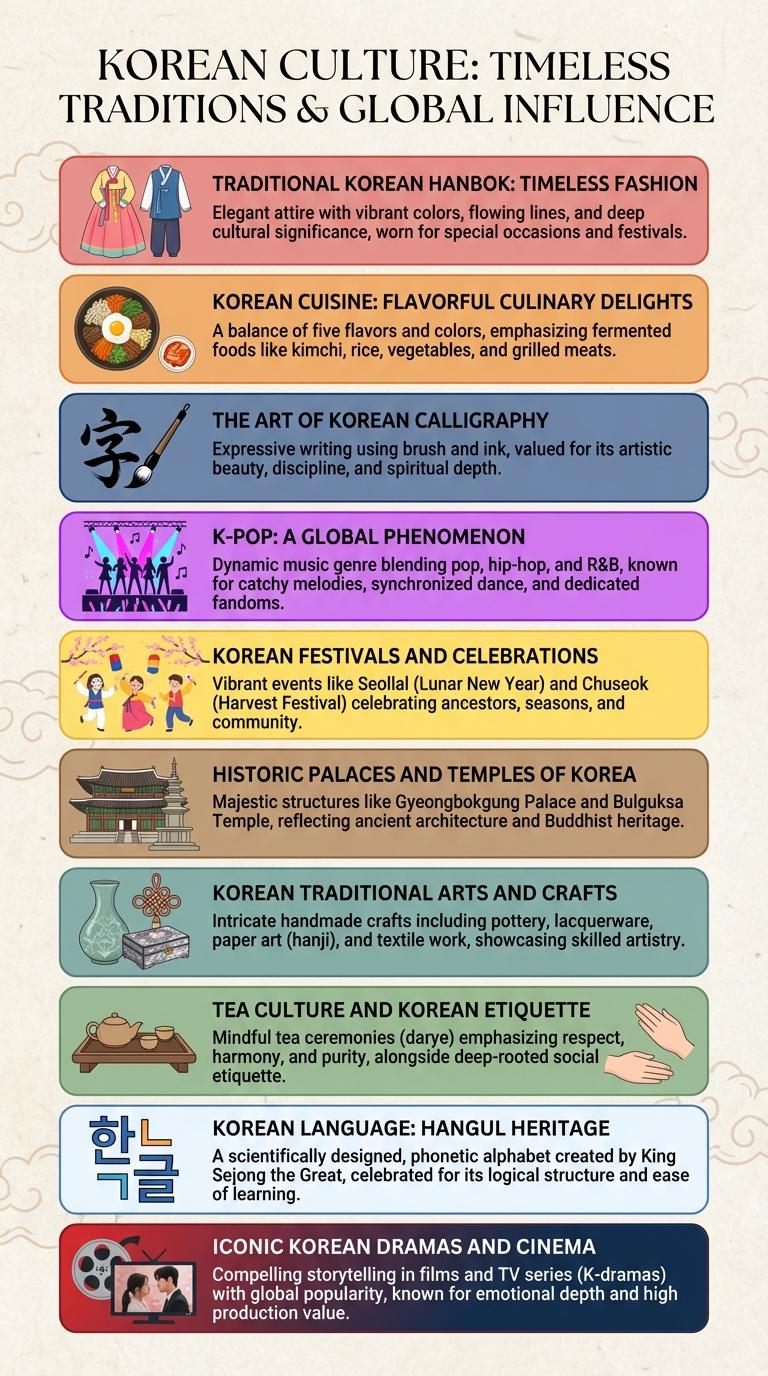 An Informative Infographic on Korean Culture