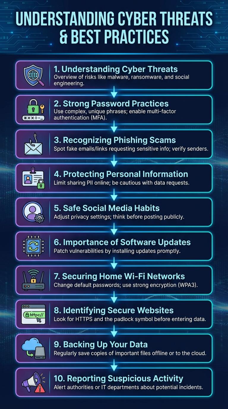 Infographic on Cyber Safety: Essential Tips to Stay Secure Online