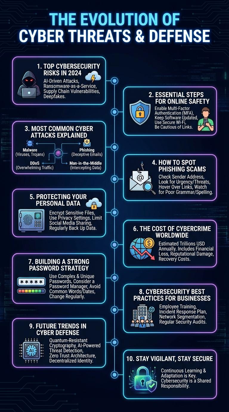 Infographic About Cybersecurity: Key Facts and Best Practices