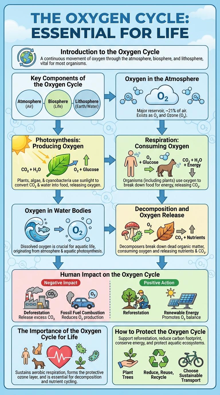 Infographic on the Oxygen Cycle