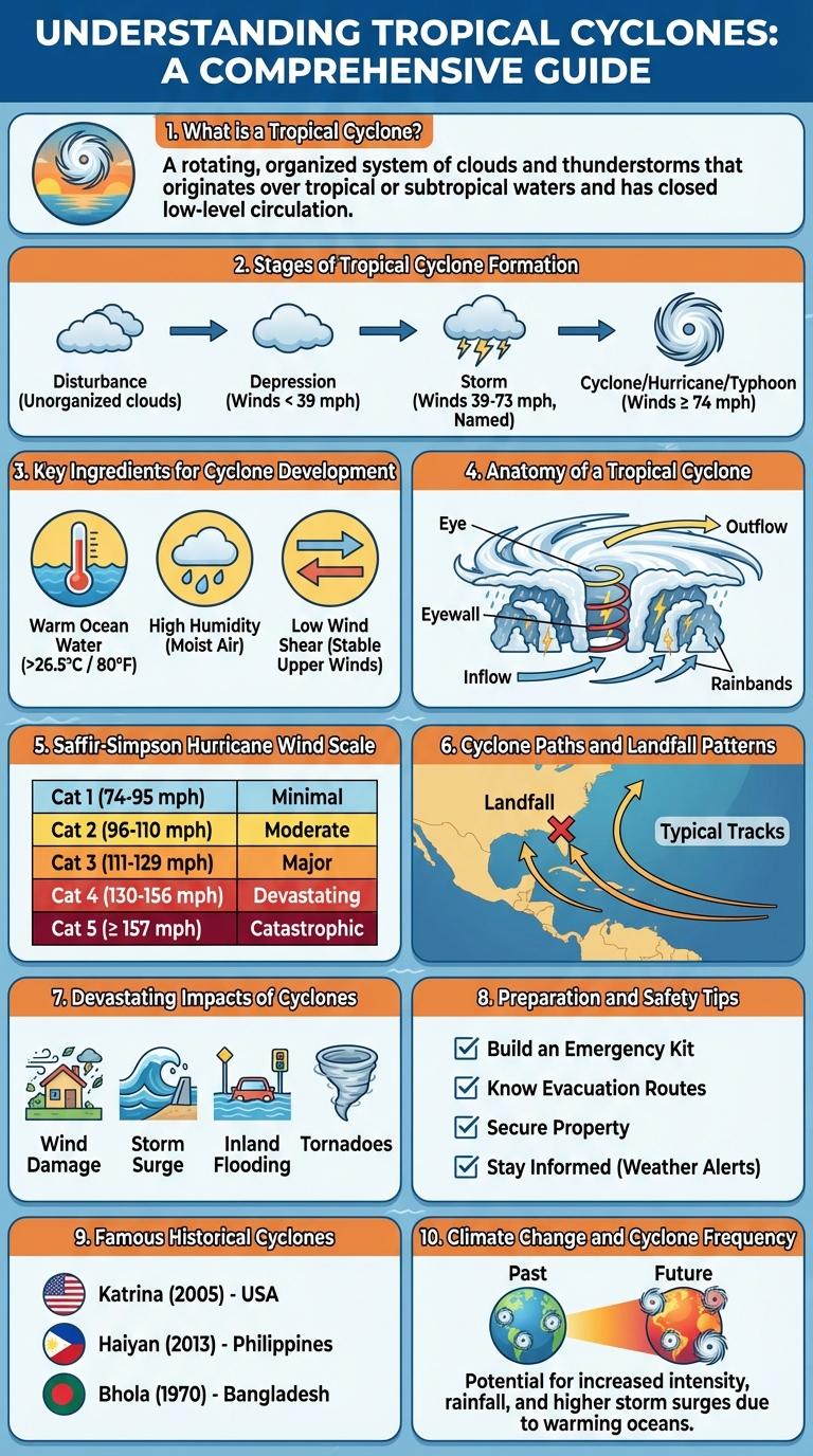 Infographic About Tropical Cyclones